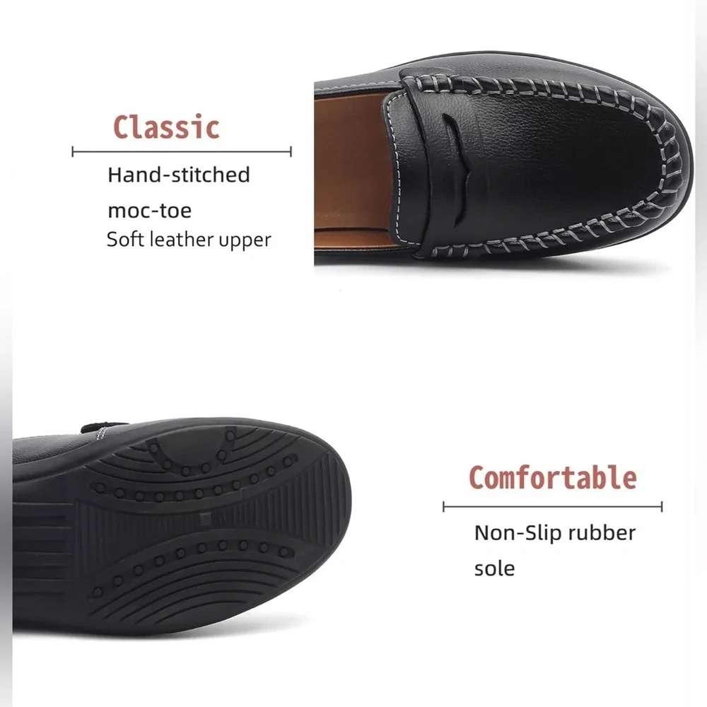 NewWomen 6.5 Y2K classic comfortable Elegant Black Women's Loafers